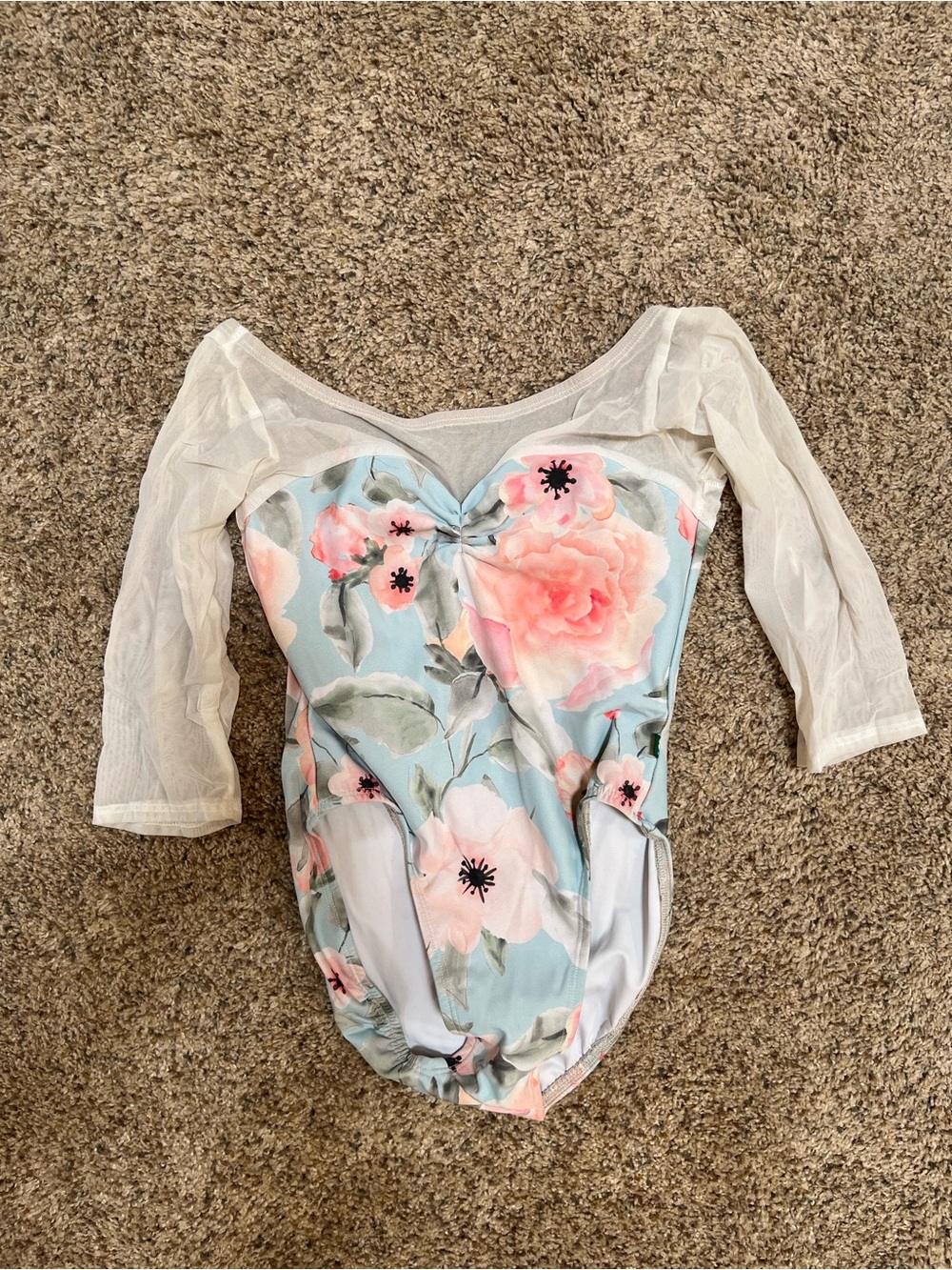 LuckyLeo Custom Floral Leotard